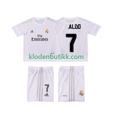 Real Madrid Cristiano Ronaldo 7 2015 2016 Barn Retro Hjemme Fotballdrakt Kortermet